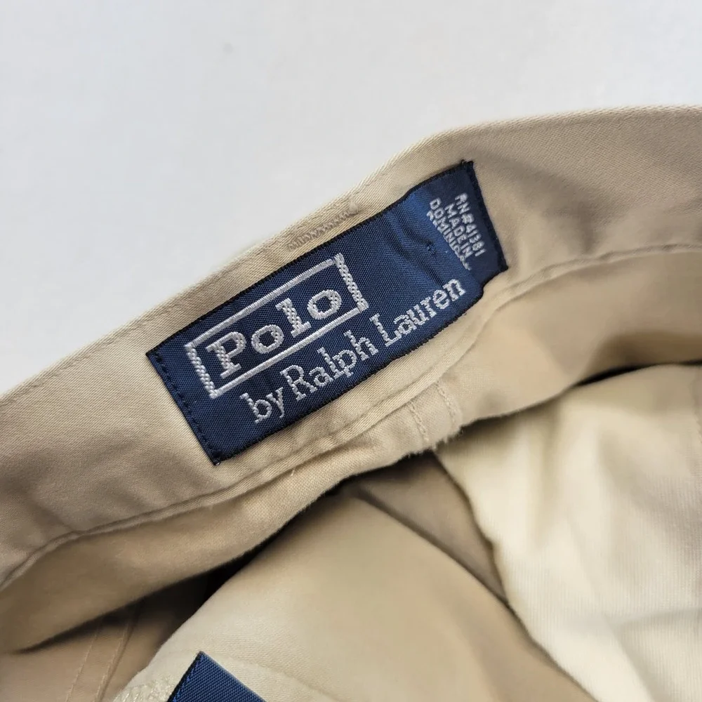 Polo Ralph Lauren Pants Mens 36x34 Tan Straight Leg Cotton Stretch Chino